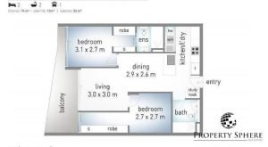 Property Sphere Real State Services | Southport & Labrador QLD 907, 139 Scarborough St Southport Qld 4215 Floorplan