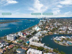 Property Sphere Real State Services Arundel, QLD 4214 8 22 Back St Drone (4)